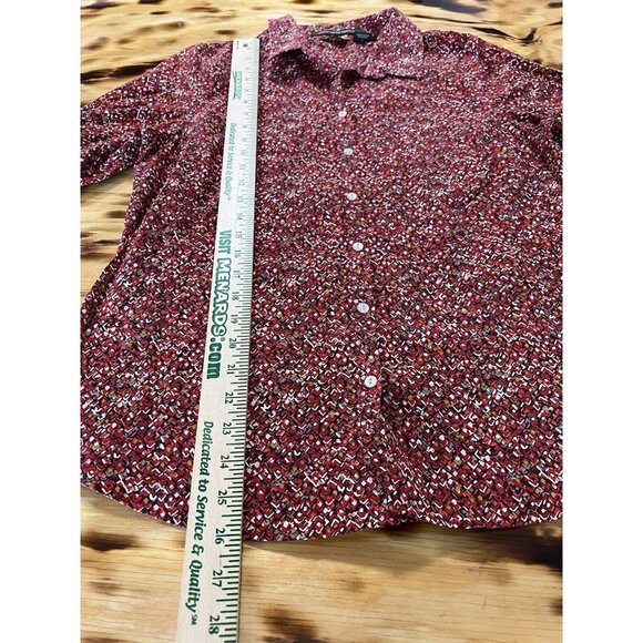 Eddie Bauer Stretch Wrinkle Resistant Button Down Shirt Size XXL Modern City - Picture 3 of 16